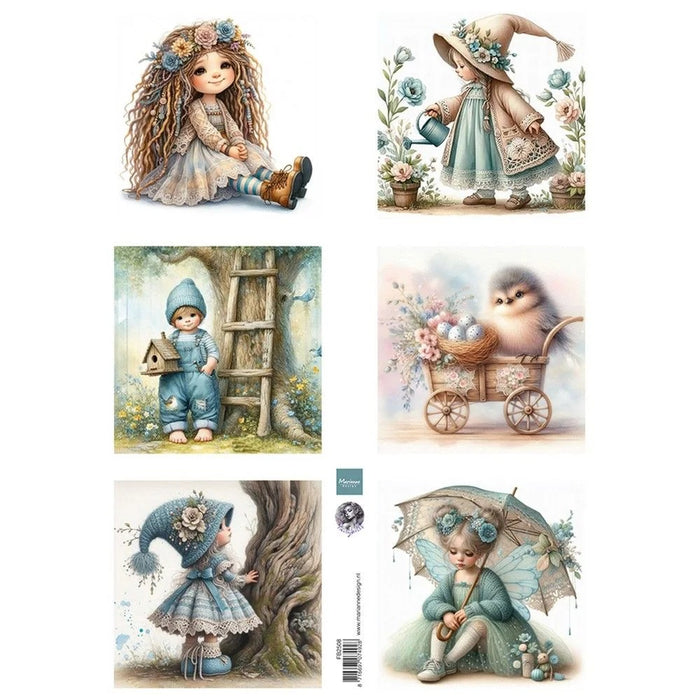 MARIANNE DESIGN KNIPVELLEN DREAMY SPRING BY FAIRYBELLS SHEET - FB2508