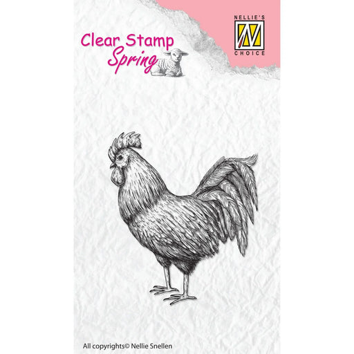 NELLIE'S CHOICE • SPRING CLEAR STAMPS ROOSTER - SPCS005