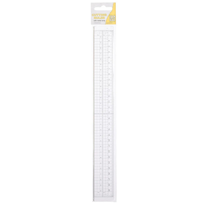 NELLIE'S CHOICE CUTTING RULER WITH METAL STRIP 30CM - 21494H