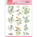 PRECIOUS MARIEKE 3D PUSH OUT HAPPY BIRDS BLUE DANCE - SB10414
