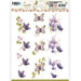PRECIOUS MARKIEKE 3D PUSH OUTBEAUTIFUL BUTTERFLY PURPLE - SB10756