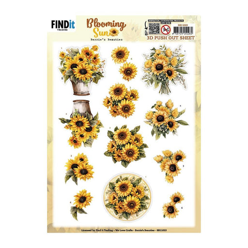 FIND IT  3D PUSH OUT BLOOMING SUN GLOW - SB11033
