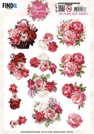 FIND IT  3D PUSH OUT BERRIE'S BEAUTIES TOGETHER - SB11079