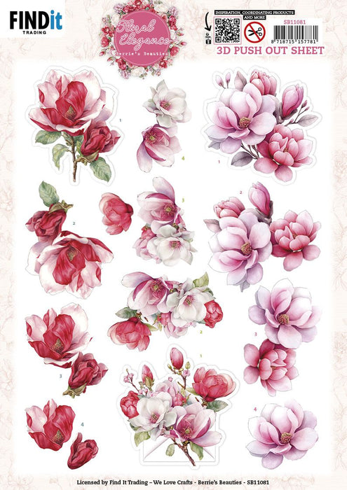 FIND IT  3D PUSH OUT BERRIE'S BEAUTIES COSY - SB11081