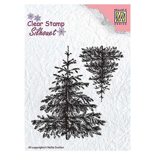 NELLIE'S CHOICE CLEAR STAMP CHRISTMAS FIR TREE - SIL038
