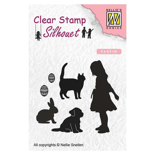 NELLIE'S CHOICE CLEAR STAMP ANIMAL LOVER- SIL050