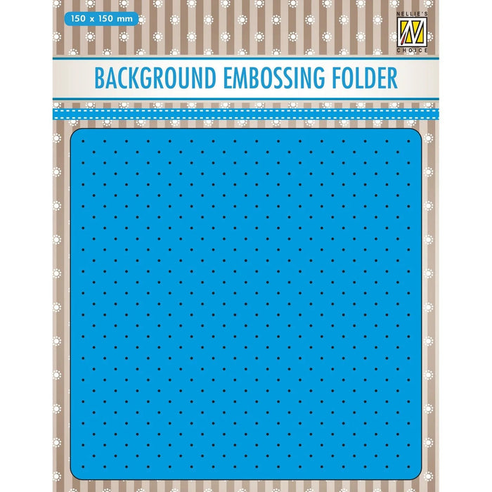 NELLIE'S CHOICE • 3D EMBOSSING FOLDER BACKGROUND SMALL DOTS -EEB028