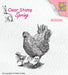 NELLIE'S CHOICE CLEAR STAMP MOTHER HEN AND CHICKS -  SPCS0105