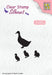 CLEAR STAMP SILHOUETTE DUCK WITH CHICKS - SIL059