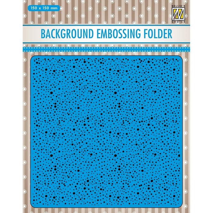 NELLIE'S CHOICE • 3D EMBOSSING FOLDER BACKGROUND DOTS -EEB030