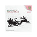 NELLIE'S CHOICE • CHRISTMAS SILHOUETTES CLEAR STAMPS SANTA CLAUS WITH REINDEER SLEIGHT - CSIL011