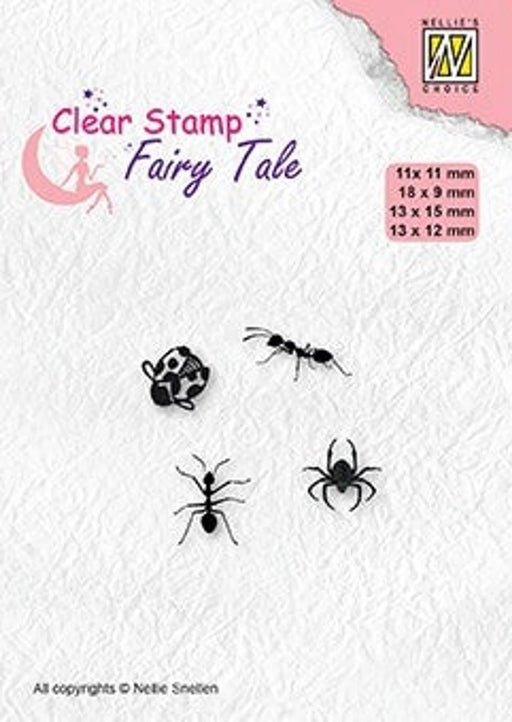 NELLIE'S CHOICE CLEAR STAMP FAIRY TALE INSECTS - FTCS030