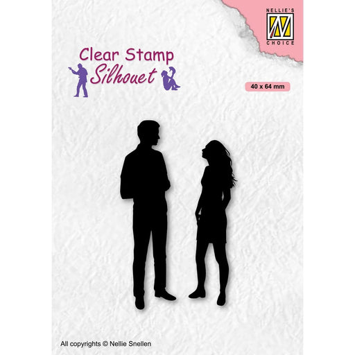 NELLIE'S CHOICE • SILHOUET CLEAR STAMPS TEENS-SERIES A DATE -SIL086