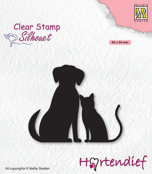 NELLIE'S CHOICE CLEAR STAMP SILHOUETTE MY FRIENDS - SIL093