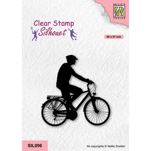 NELLIE'S CHOICE • SILHOUET CLEAR STAMPS SPORTS SERIES CYCLING - SIL096