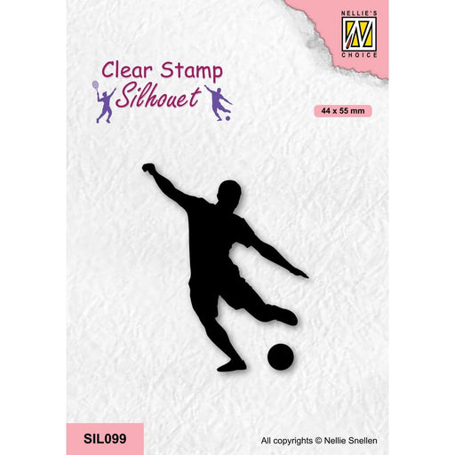 NELLIE'S CHOICE • SILHOUET CLEAR STAMPS SPORTS SERIES FOOTBAL PLAYER - SIL099