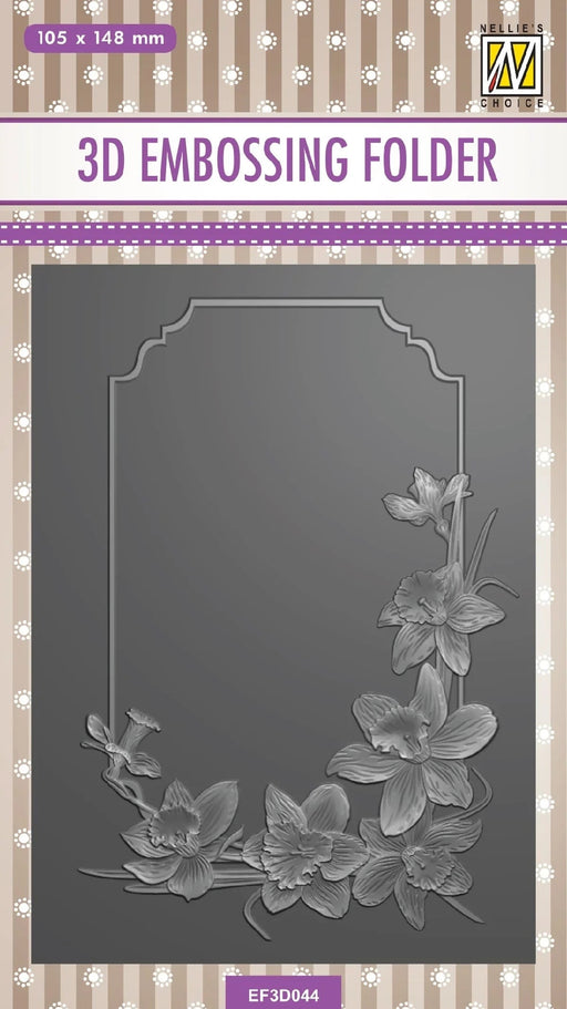 NELLIE'S CHOICE 3D EMBOSSING FOLDER - DAFFODIL - NEF3D044