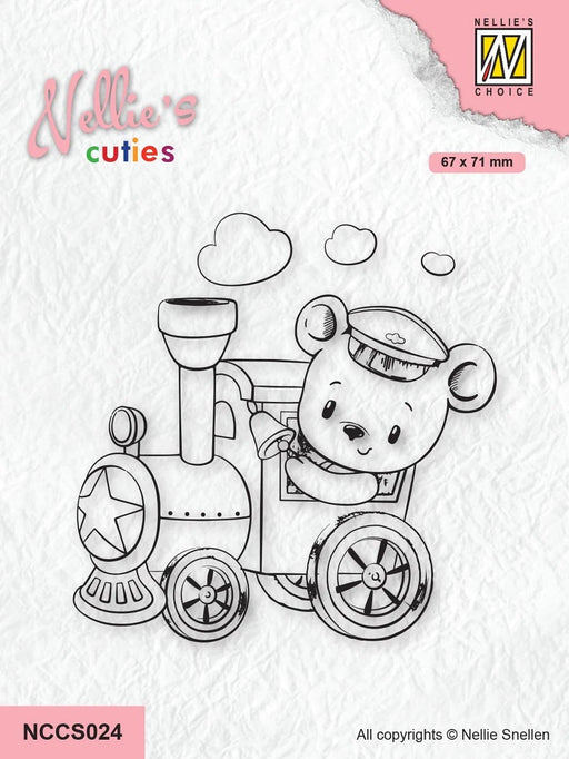 NELLIE'S CHOICE CLEAR STAMP NELLIE'S CUTIES - TRAIN ENGINEER - NCCS024