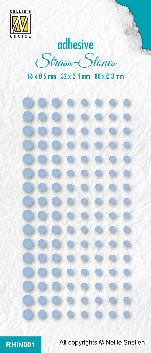 NELLIE'S CHOICE ADHESIVE STRASS STONES BRIGHT BLUE - ZRHIN001