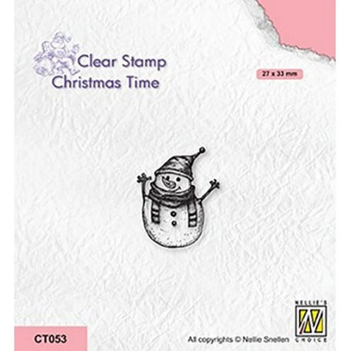 NELLIE'S CHOICE • CHRISTMAS TIME CLEAR STAMPS SNOWMAN-1 - CT053