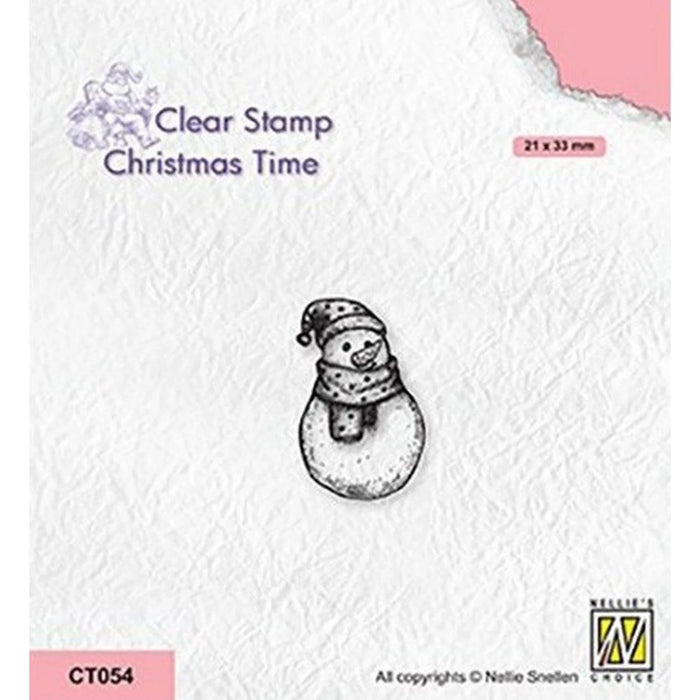 NELLIE'S CHOICE • CHRISTMAS TIME CLEAR STAMPS SNOWMAN-2 - CT054