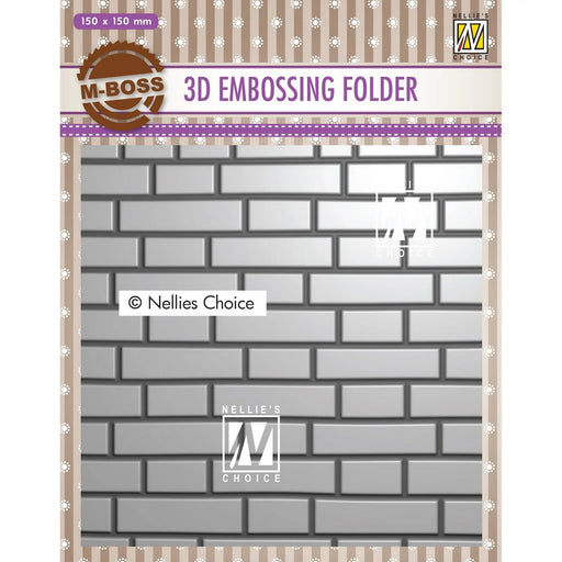 NELLIE'S CHOICE • 3D EMBOSSING FOLDER BACKGROUND BRICK WALL - EF3D023