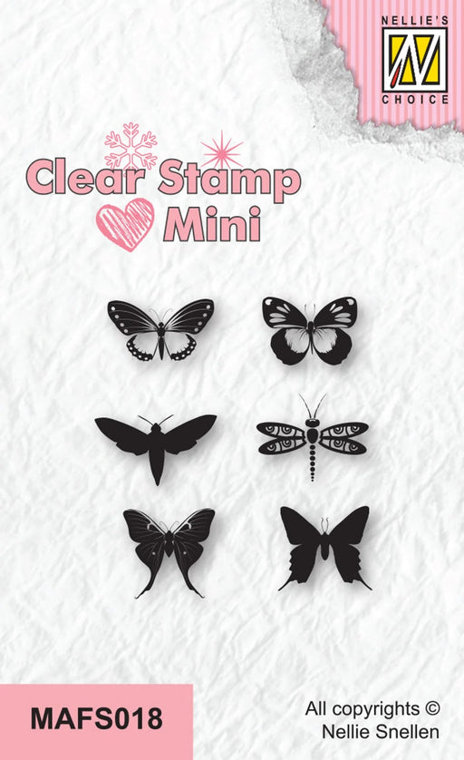 NELLIE'S CHOICE CLEAR STAMP BUTTERFLIES 2 - MAFS018
