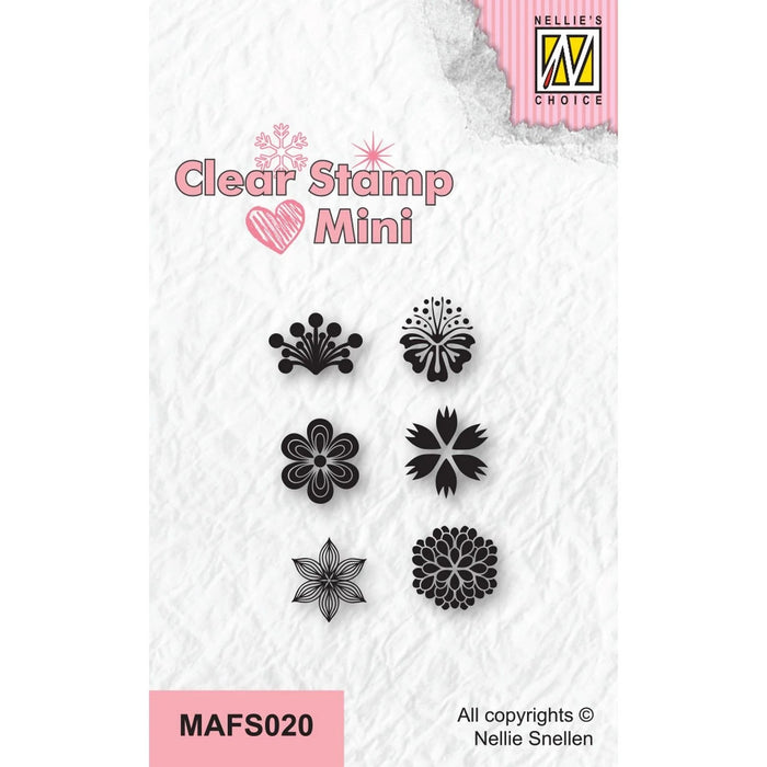 NELLIE'S CHOICE • MINI FLOWERS CLEAR STAMPS-2 - MAFS020