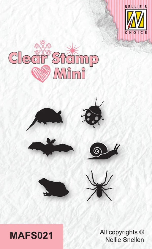 NELLIE'S CHOICE CLEAR STAMP MINI - CRITTERS-2 - MAFS021