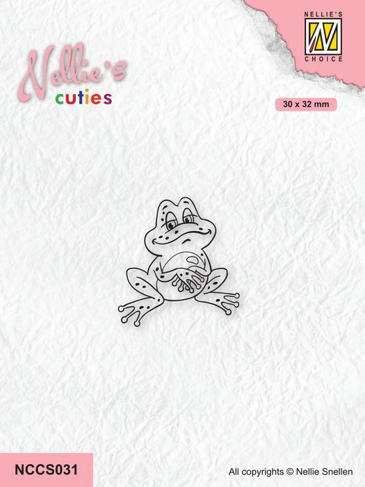 NELLIE'S CHOICE CLEAR STAMP NELLIE'S CUTIES - FROG SERIES - - NCCS031