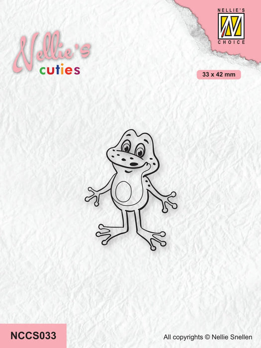 NELLIE'S CHOICE CLEAR STAMP NELLIE'S CUTIES - FROG SERIES - - NCCS033