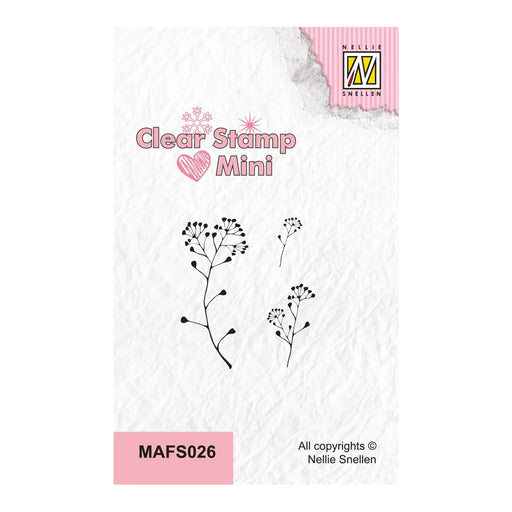 NELLIE'S CHOICE • MINI CLEAR STAMPS EMBELLIEFER BRANCH - MAFS026