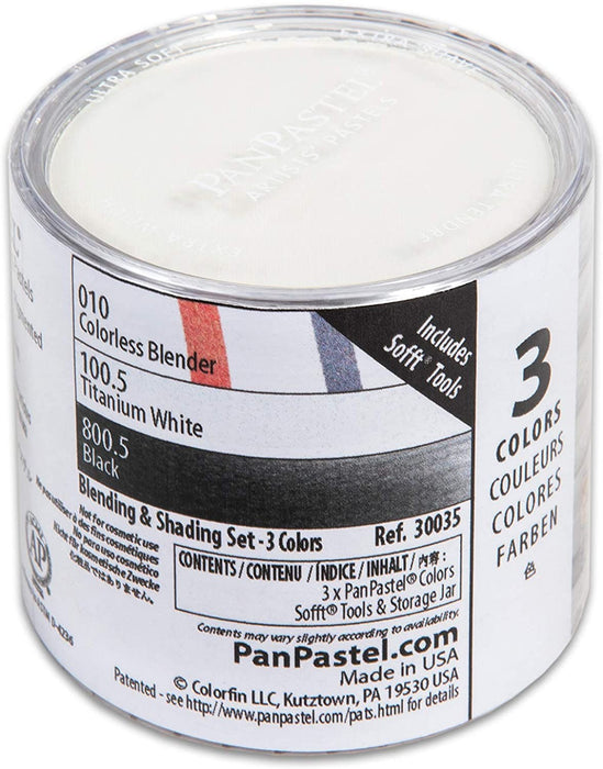 PANPASTEL ARTISTS PASTELS 3 COLOUR SET BLENDING AND SHADING - PP30035