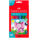 FABER - CASTELL   JUMBO  COLOUR PENCILS PKT 12- 16-111622