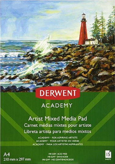 DERWENT ACADEMY ARTIST MIXED MEDIA PAD A4 - R31350F