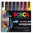 POSCA PAINT MARKER PC5 ASSORTED 8 PKT DARK COLOURS - PC5MDC8C