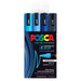POSCA COLORING PEN SHADES OF BLUE PK 4 GIFT PACK  - PC5M4PSHBL
