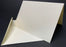 50 X IVORY TEXTURED S/FOLD CARDS WITH ENV - PL4 BULK