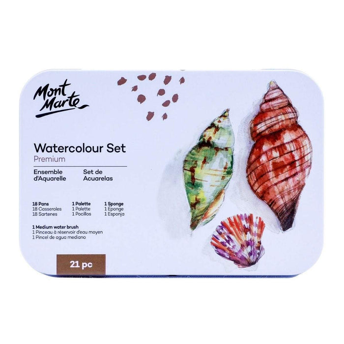 MM WATERCOLOUR SET PREMIUM 21PC - PMHS0066