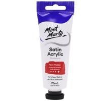 MM SATIN ACRYLIC 75ML PAINT ROSE MADDER - PMSA7511
