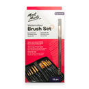 MM Acrylic Handle Brush Set 11pc - Watercolour -BMHS0068