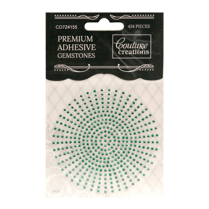 COUTURE CREATIONS 2MM RHINESTONES JADE - CO724155