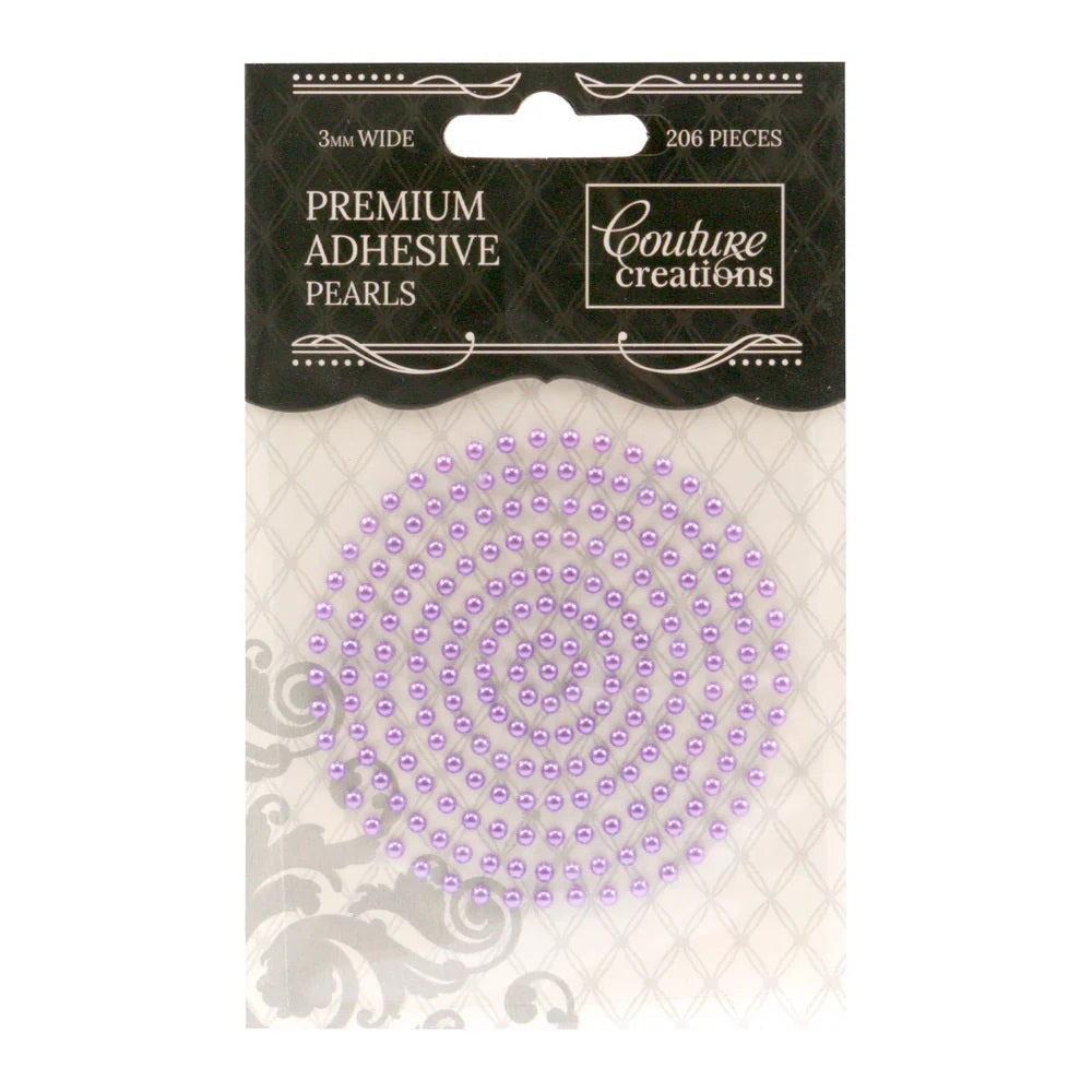 COUTURE CREATIONS 3MM PEARLS PETUNIA PURPLE - CO724640