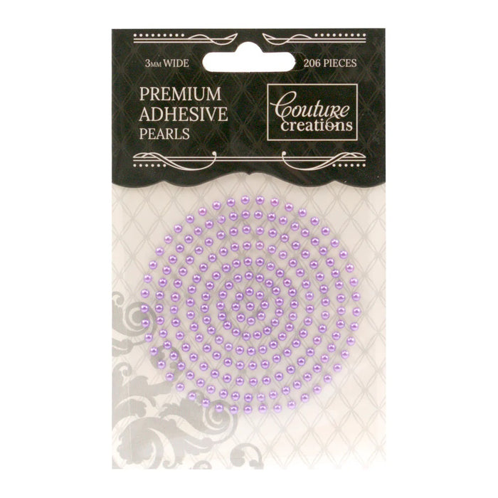 COUTURE CREATIONS 3MM PEARLS PETUNIA PURPLE - CO724638