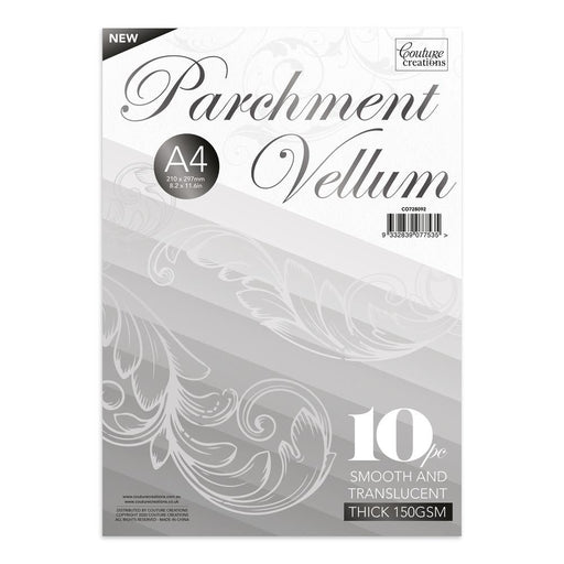 COUTURE CREATIONS A4 VELLUM 10 SHEETS 150GSM - CO728092