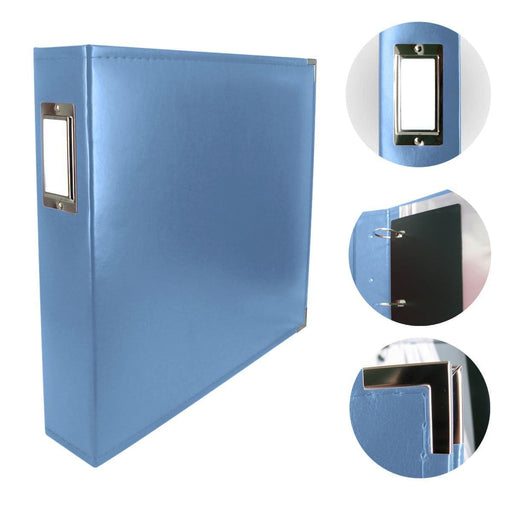 COUTURE CLASSIC SUPERIOR LEATHER D-RING ALBUM -COUNTRY BLUE - CO728143