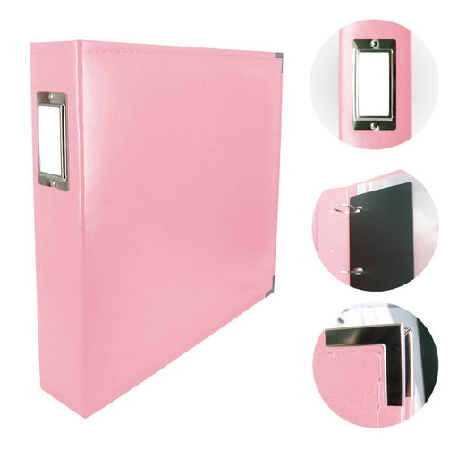 COUTURE CLASSIC SUPERIOR LEATHER D-RING ALBUM -BABY PINK - CO728149