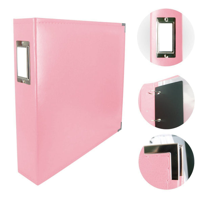 COUTURE CLASSIC SUPERIOR LEATHER D-RING ALBUM -BABY PINK - CO728149