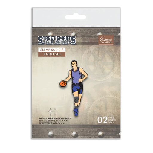 COUTURE CREATIONS STAMP & DIE STREET SMARTS BASKET BALL - CO728960