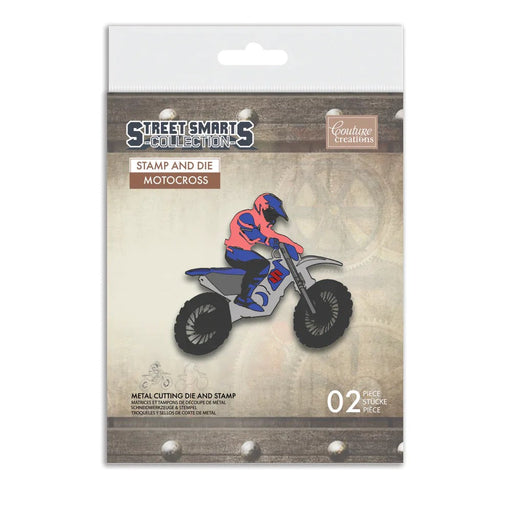 COUTURE CREATIONS STAMP & DIE STREET SMARTS MOTOCROSS - CO728965
